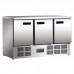 Polar G622: 3 Door Refrigerated Preparation Bench in stainless steel